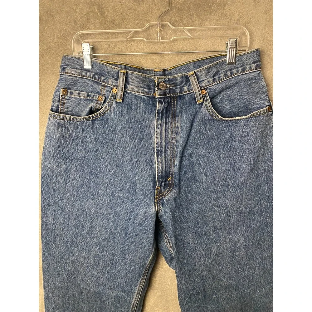 Levi's Men's Jeans 36x30 Blue 550 Relaxed Fit Straight Leg Denim Pants